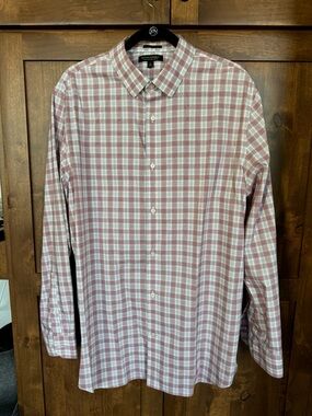 Banana Republic Men's Skim Fit Plaid Dress Shirt